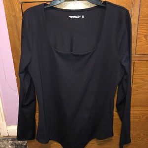 Abercrombie Square-neck Bodysuit with Thong Bottom XXL